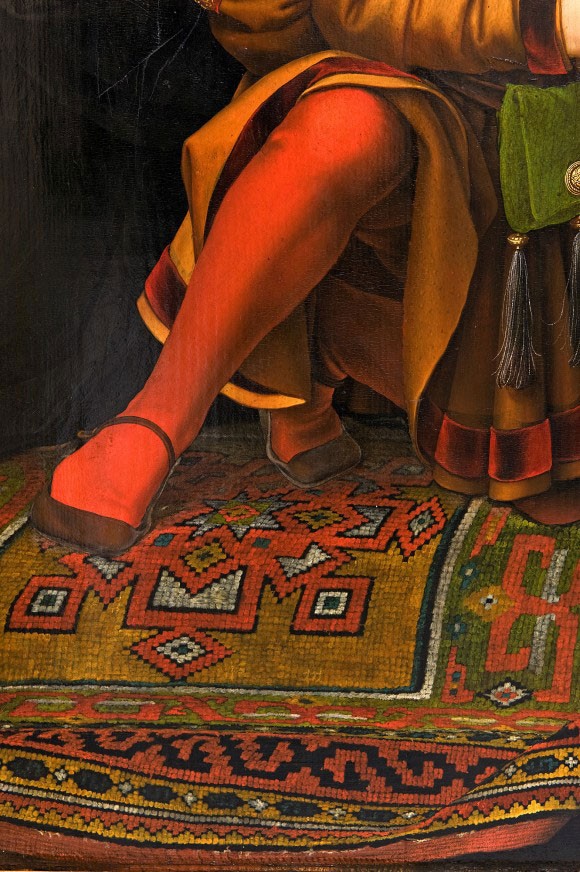 Hans Holbein d. J., Madonna des Bürgermeisters Jacob Meyer zum Hasen (Detail)