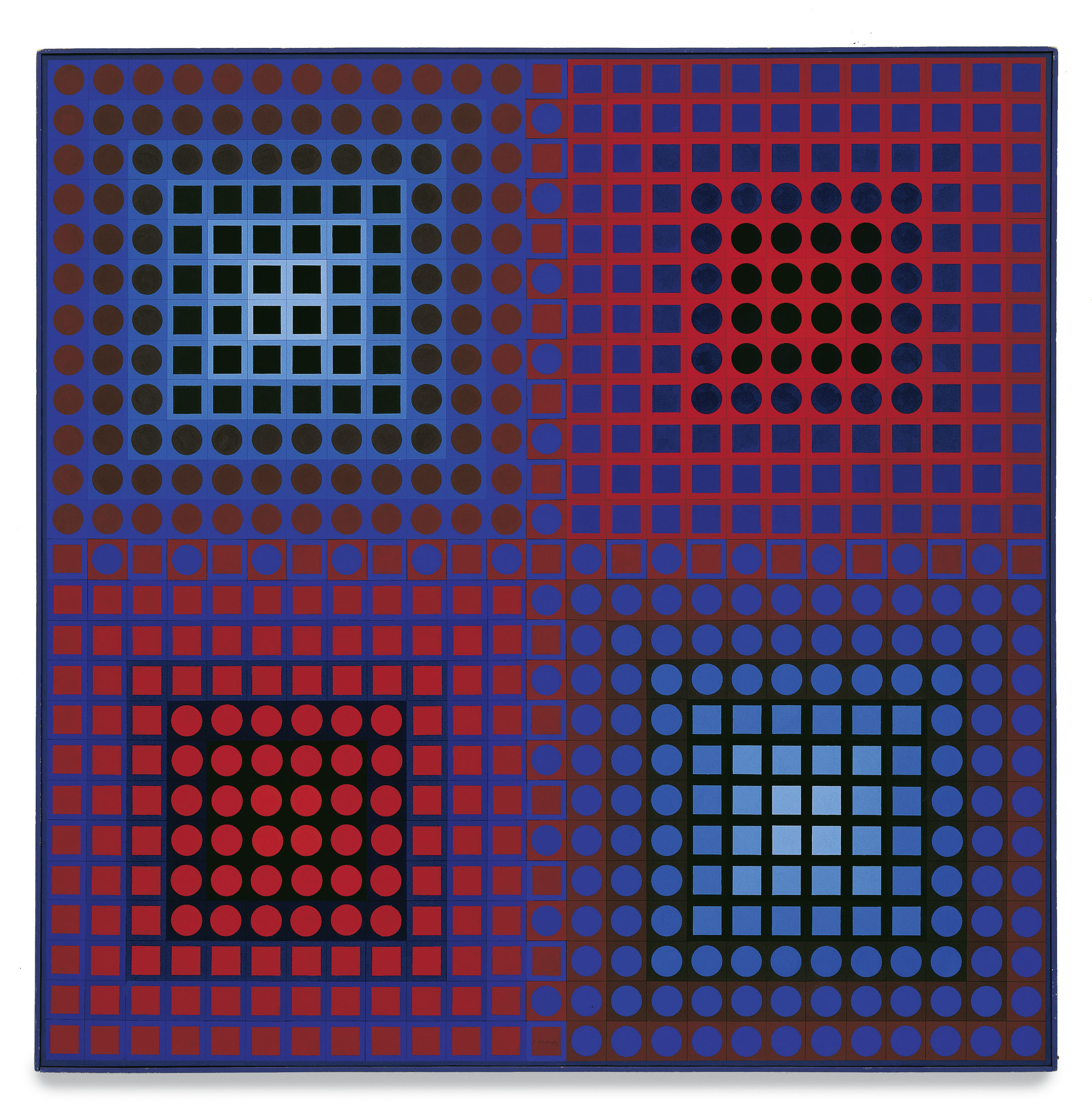 Victor Vasarely, EG-I, 1967, Würth Collection Inv. 5723 © VG Bild-Kunst, Bonn 2024