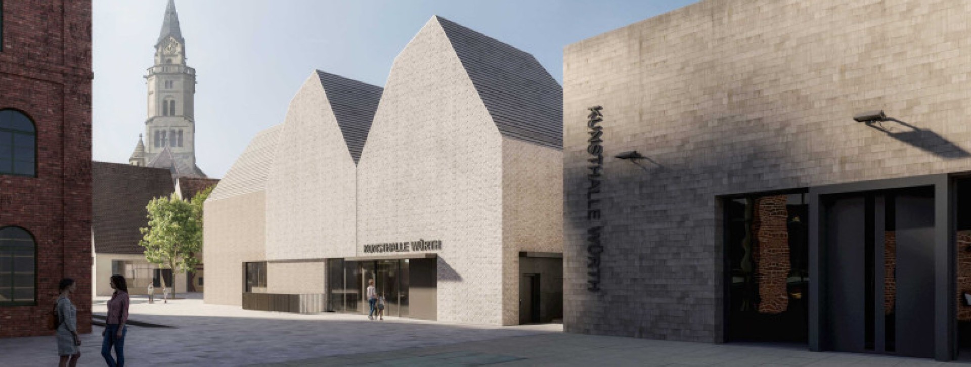 Visualierung Erweiterung Kunsthalle Würth, Schwäbisch Hall, (c) Henning Larsen Architects, München